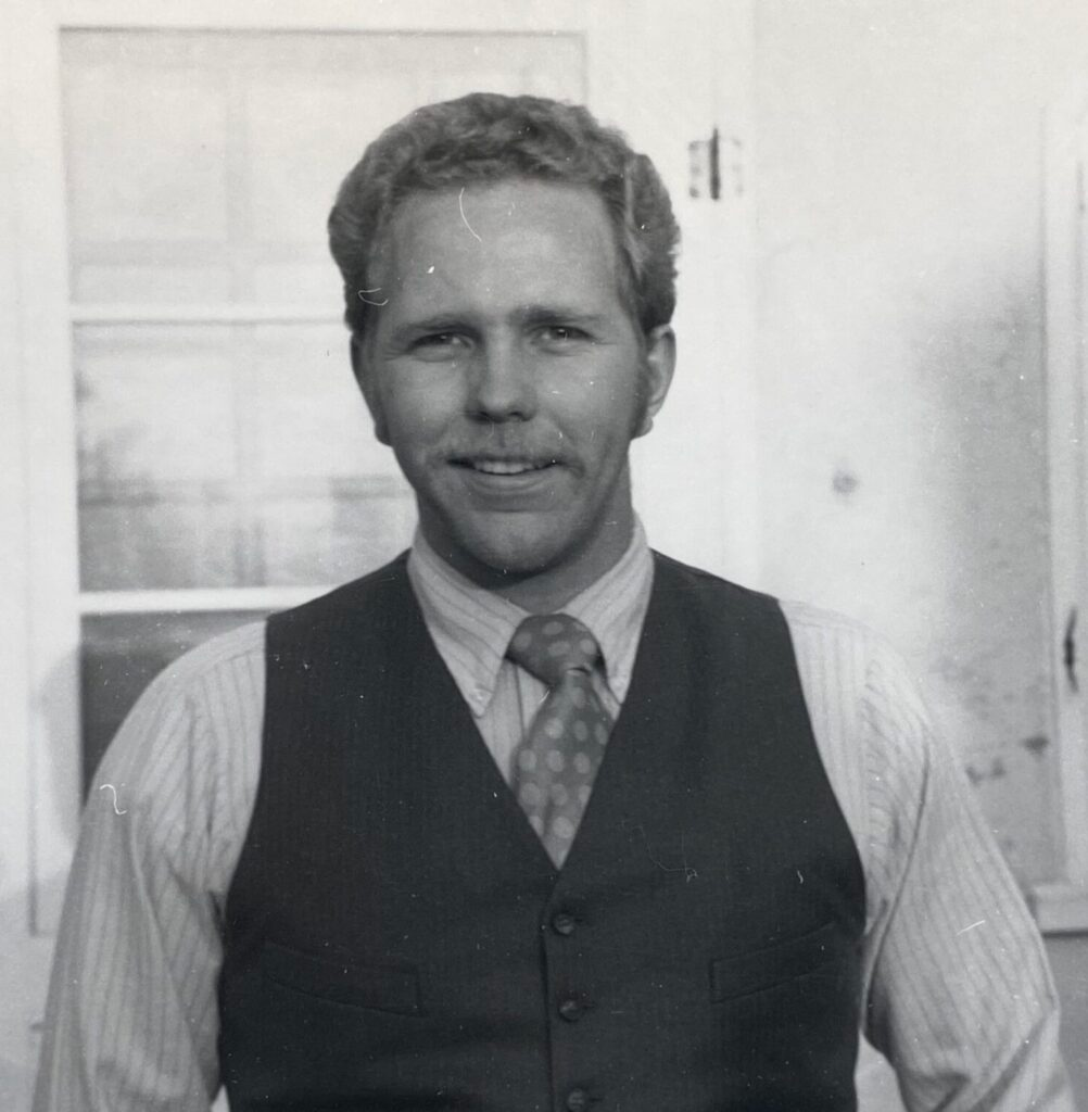 Ken Knighton with mustache and side burns in the mid-1970's